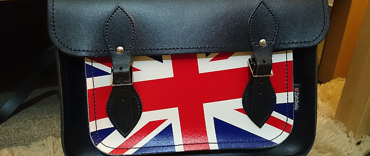 英国亚马逊购入 Zatchels 剑桥包 英国国旗款