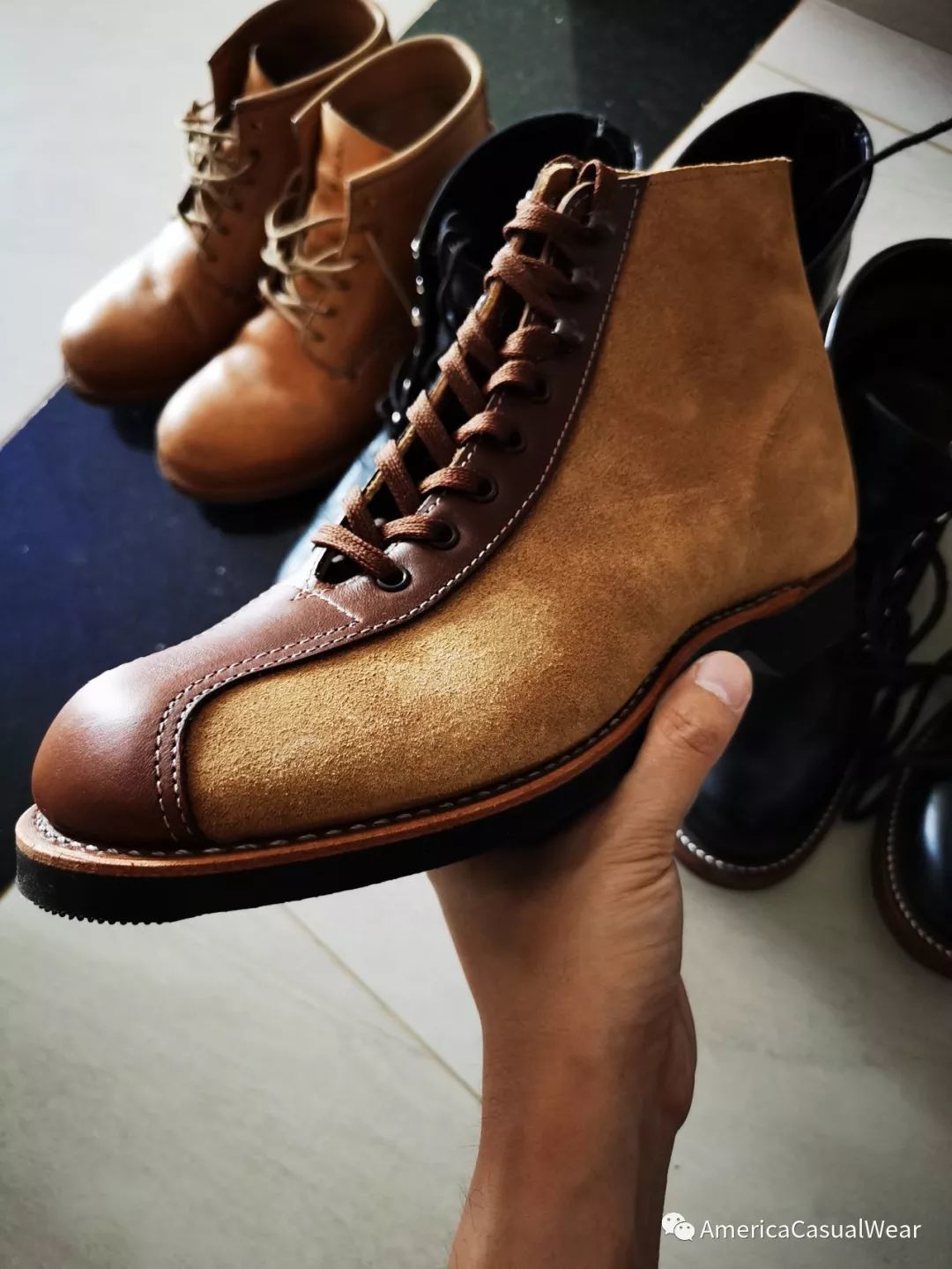 【ACW评测】不像靴子的工装靴！Red Wing 红翼1920s Outing Boots 拼色 8827