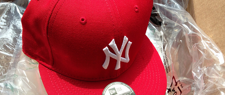 女汉子的美亚败家记 篇六：大头的小红帽MLB New York Yankees Scarlet with White 59FIFTY Fitted Cap