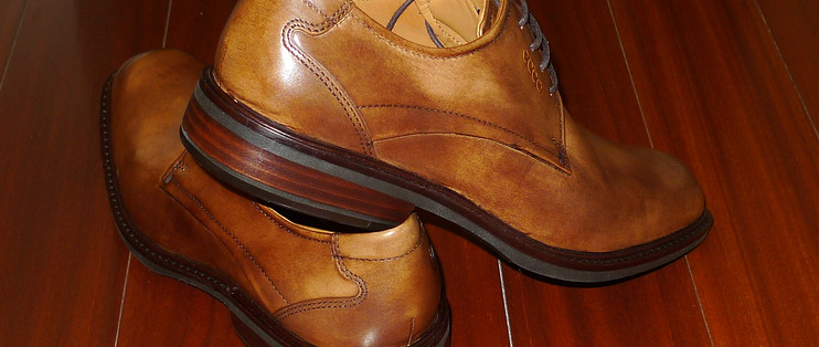ECCO 爱步 Windsor Plain Toe Tie — 传统优雅的小牛皮正装男鞋