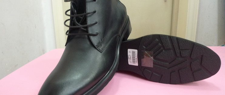 1.7折买le saunda 莱尔斯丹 时尚行政系列 男牛皮短靴 LS 3TM66916BKL 黑色 40