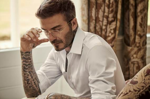 男神大卫‧贝克汉姆(David Beckham)首个眼镜系列发布专属男士的时尚风范