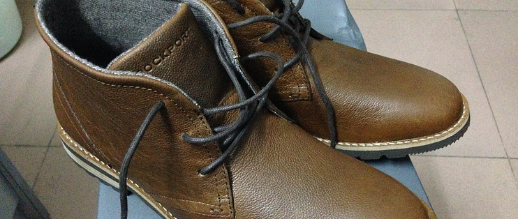 第一次淘皮鞋：Rockport 乐步 Ledge Hill 2 Chukka 男款真皮短靴