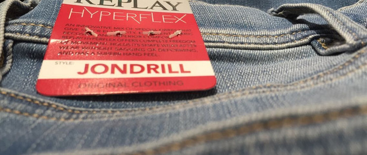 德亚首剁：Replay Hyperflex Men's Skinny Jeans Jondrill 超弹力牛仔裤