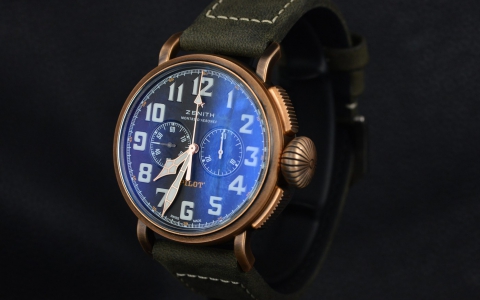 独一无二的复古气质 真力时Pilot系列青铜腕表实拍