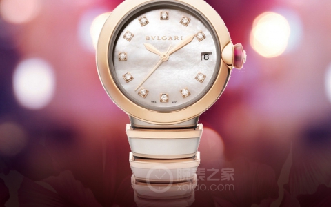 精致优雅 品鉴宝格丽LVCEA系列间金款珍珠贝母表盘腕表