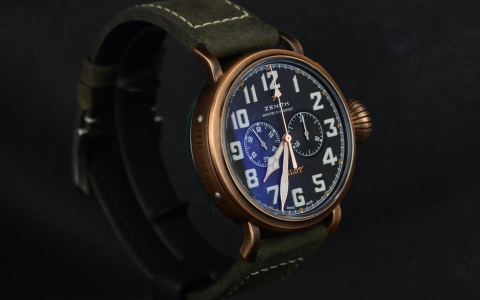 独一无二的复古气质 真力时Pilot系列青铜腕表实拍